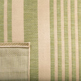 Safavieh Courtyard Dobby 5 x 8 Beige/Sweet Pea Indoor/Outdoor Stripe Coastal Area Rug