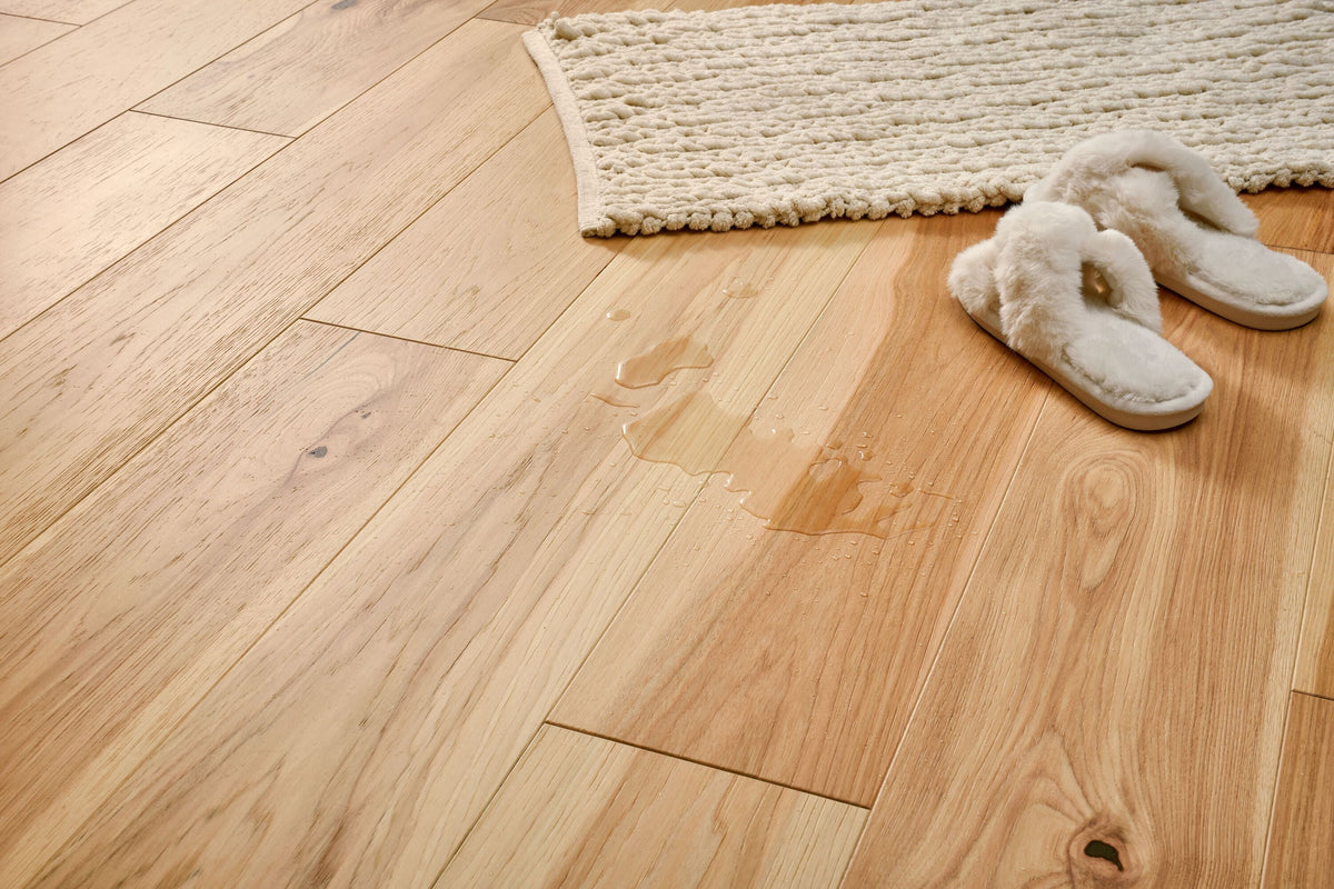 Bruce (Sample) Forest Rain Natural Hickory Engineered Wirebrushed Waterproof Hardwood Flooring