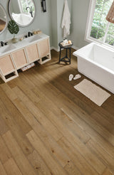 Bruce (Sample) Forest Rain Calming Tea White Oak Engineered Wirebrushed Waterproof Hardwood Flooring
