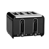 Studio 4-Slice Black Toaster with Crumb Tray