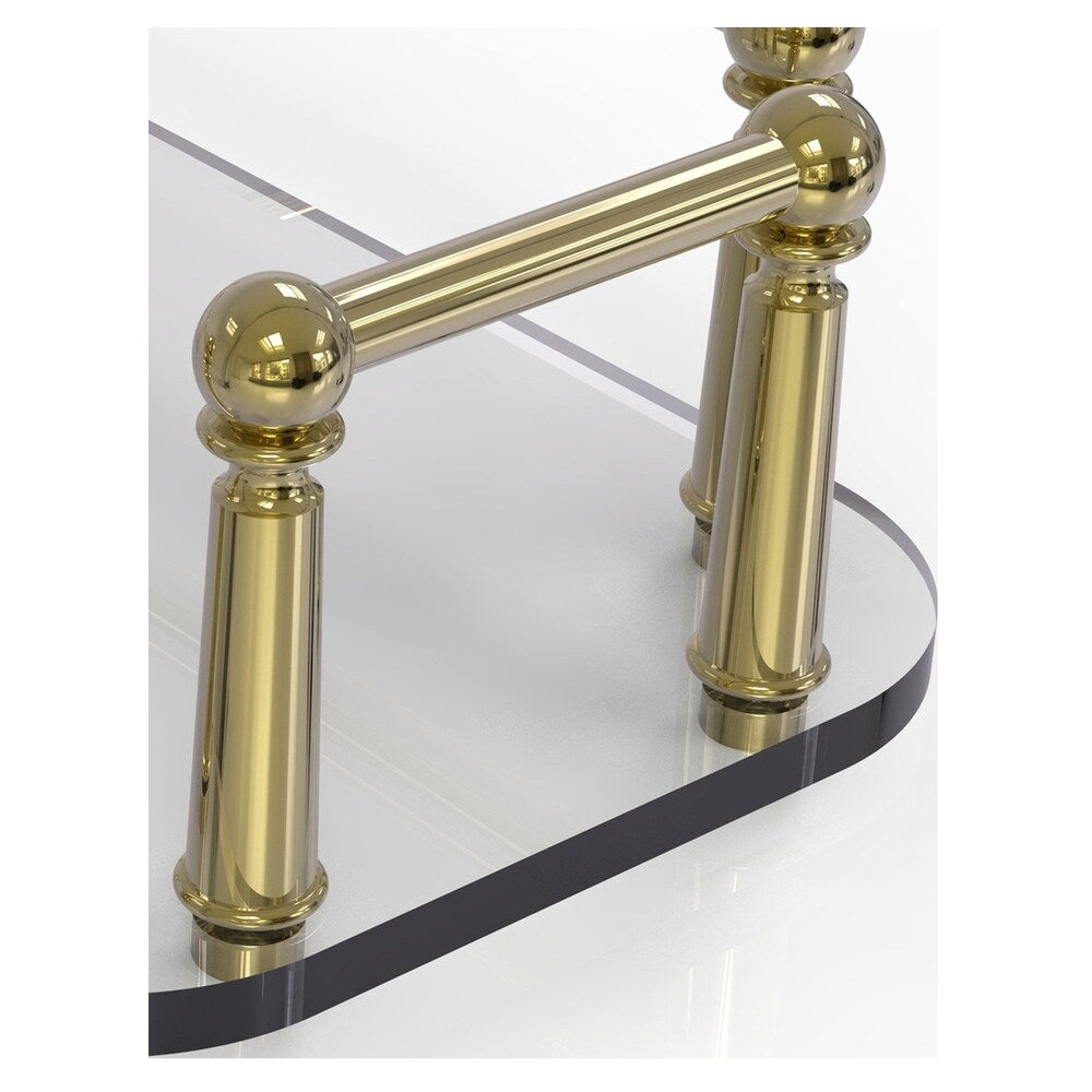 Allied Brass Unlacquered Brass Freestanding Towel Rack