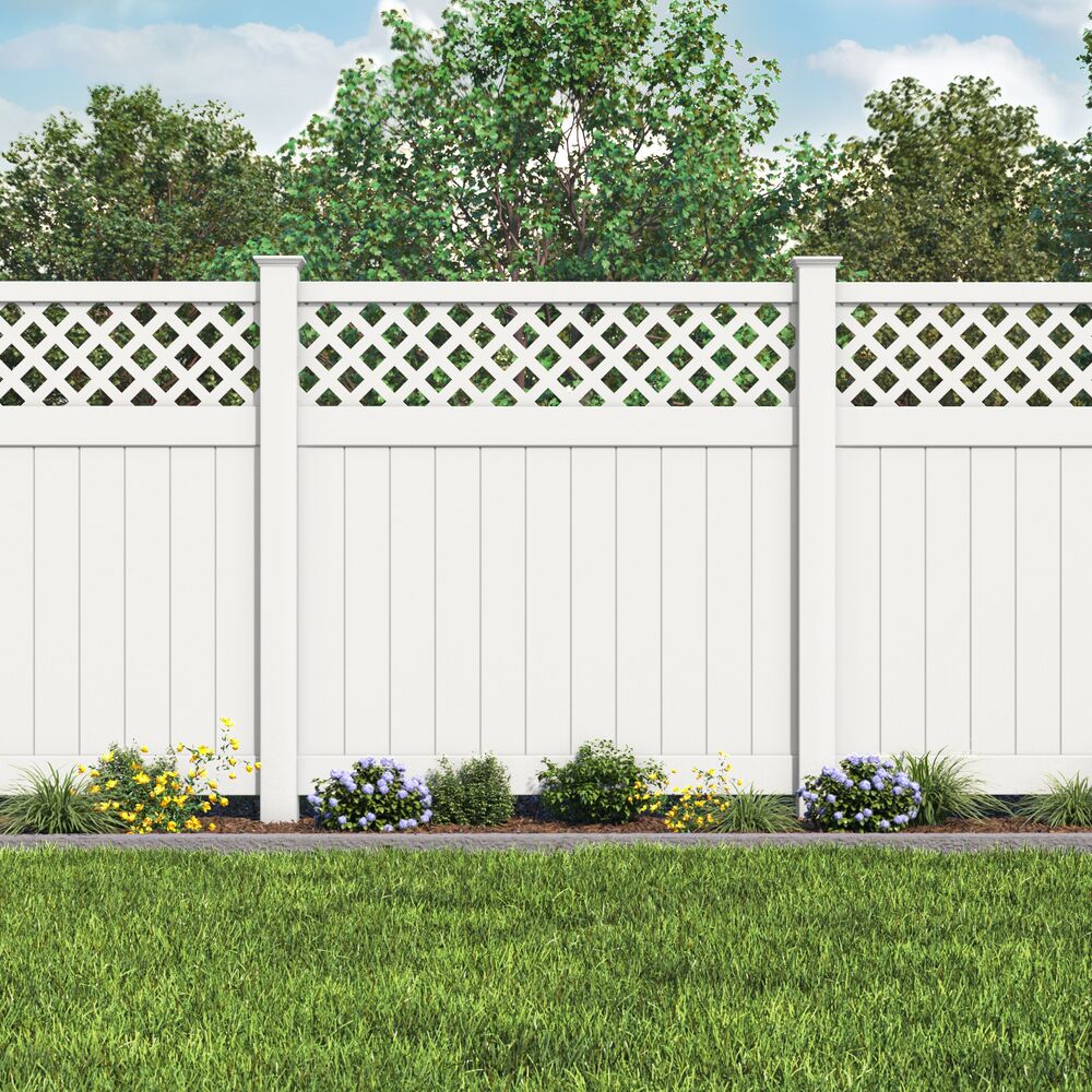 Freedom Freeport 6-ft H x 5-ft W White Vinyl Fence Gate Kit (Unassembled)