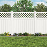 Freedom Freeport 6-ft H x 6-ft W White Vinyl Fence Panel (Unassembled)