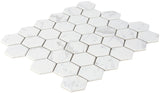 Satori Regent Carrara 12-in x 12-in Matte Porcelain Marble Look Hexagon Mosaic Floor and Wall Tile (0.93-sq. ft/ Piece)