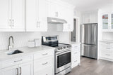 Satori Hudson Brilliant White Picket 12-in x 12-in Glossy Porcelain Mosaic Wall Tile
