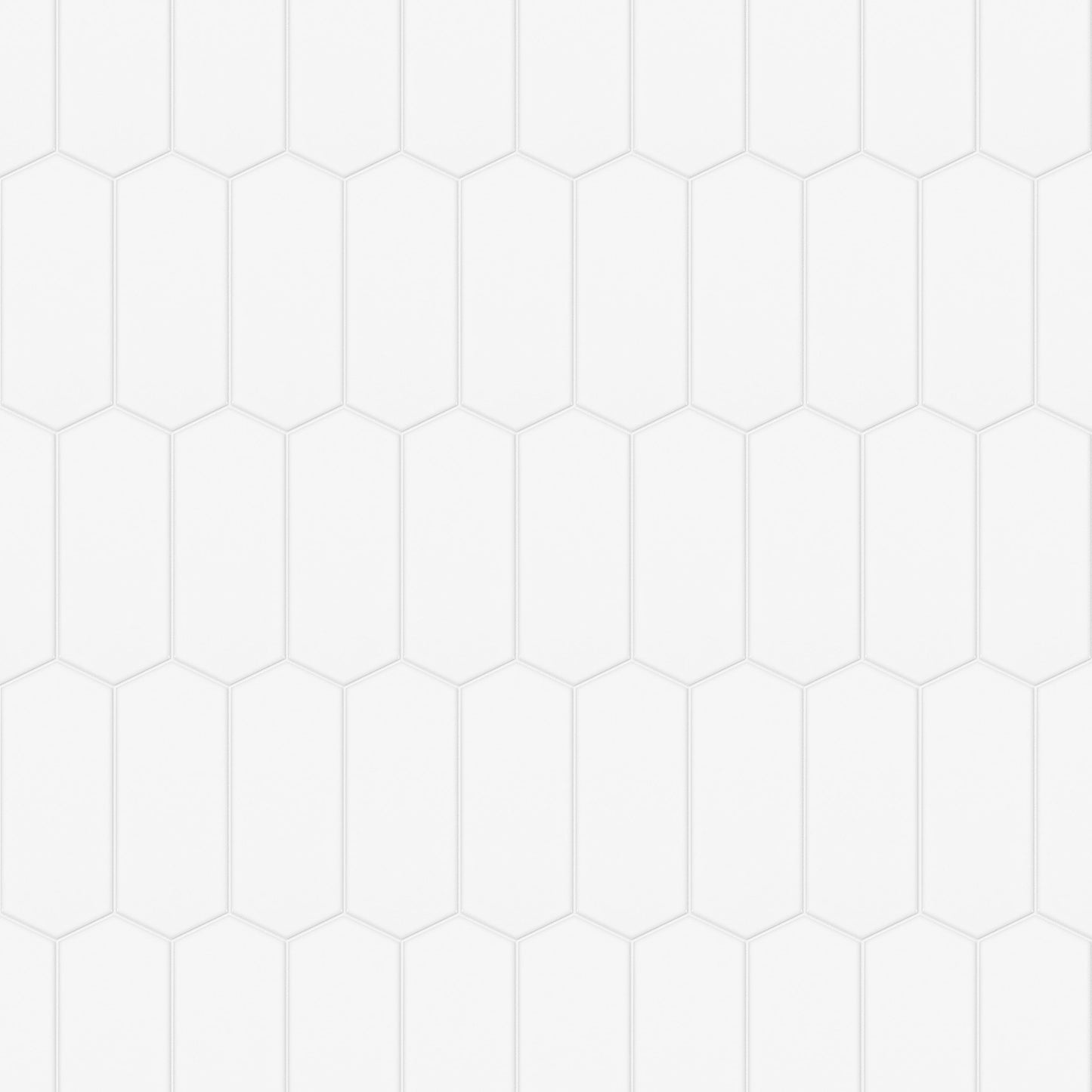 Satori Hudson Brilliant White Picket 10-in x 13-in Glossy Porcelain Arabesque Mosaic Wall Tile (0.94-sq. ft/ Piece)