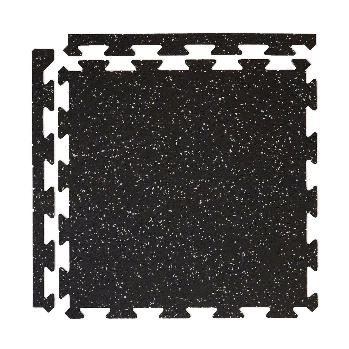 Courage GymFloor 24-in W x 24-in L x 0.236-in T Interlocking Rubber Gym Floor Tile (34-sq ft) (8-Pack)