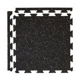 Courage GymFloor 24-in W x 24-in L x 0.236-in T Interlocking Rubber Gym Floor Tile (34-sq ft) (8-Pack)