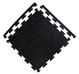 Courage GymFloor 24-in W x 24-in L x 0.236-in T Interlocking Rubber Gym Floor Tile (34-sq ft) (8-Pack)