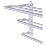 Allied Brass Satin Chrome Wall Mount Towel Rack, 23 x 9 x 10 in, 3-Bar