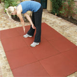 Rubber-Cal 20-in W x 20-in L Interlocking Rubber Gym Floor Tile (2.78-sq ft)