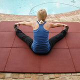 Rubber-Cal 20-in W x 20-in L Interlocking Rubber Gym Floor Tile (2.78-sq ft)