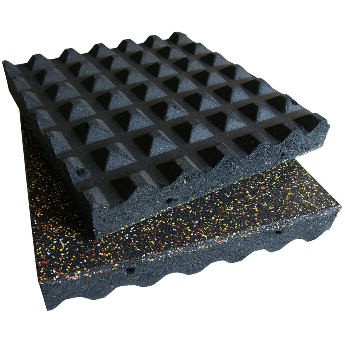Rubber-Cal 19.5-in W x 19.5-in L x 3-in T Interlocking Rubber Gym Floor Tile (332-sq ft)