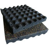 Rubber-Cal 19.5-in W x 19.5-in L x 3-in T Interlocking Rubber Gym Floor Tile (332-sq ft)