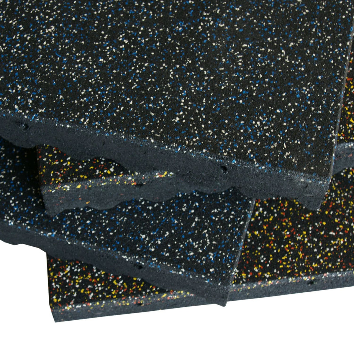 Rubber-Cal 19.5-in W x 19.5-in L x 3-in T Interlocking Rubber Gym Floor Tile (332-sq ft)