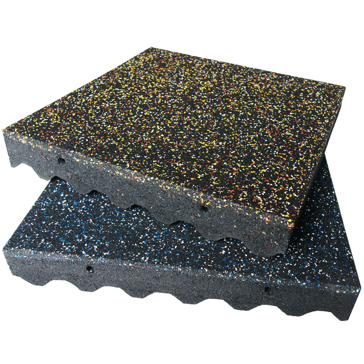 Rubber-Cal 19.5-in W x 19.5-in L x 3-in T Interlocking Rubber Gym Floor Tile (332-sq ft)