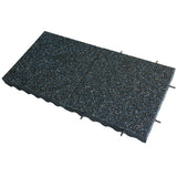 Rubber-Cal 19.5-in W x 19.5-in L x 3-in T Interlocking Rubber Gym Floor Tile (332-sq ft)
