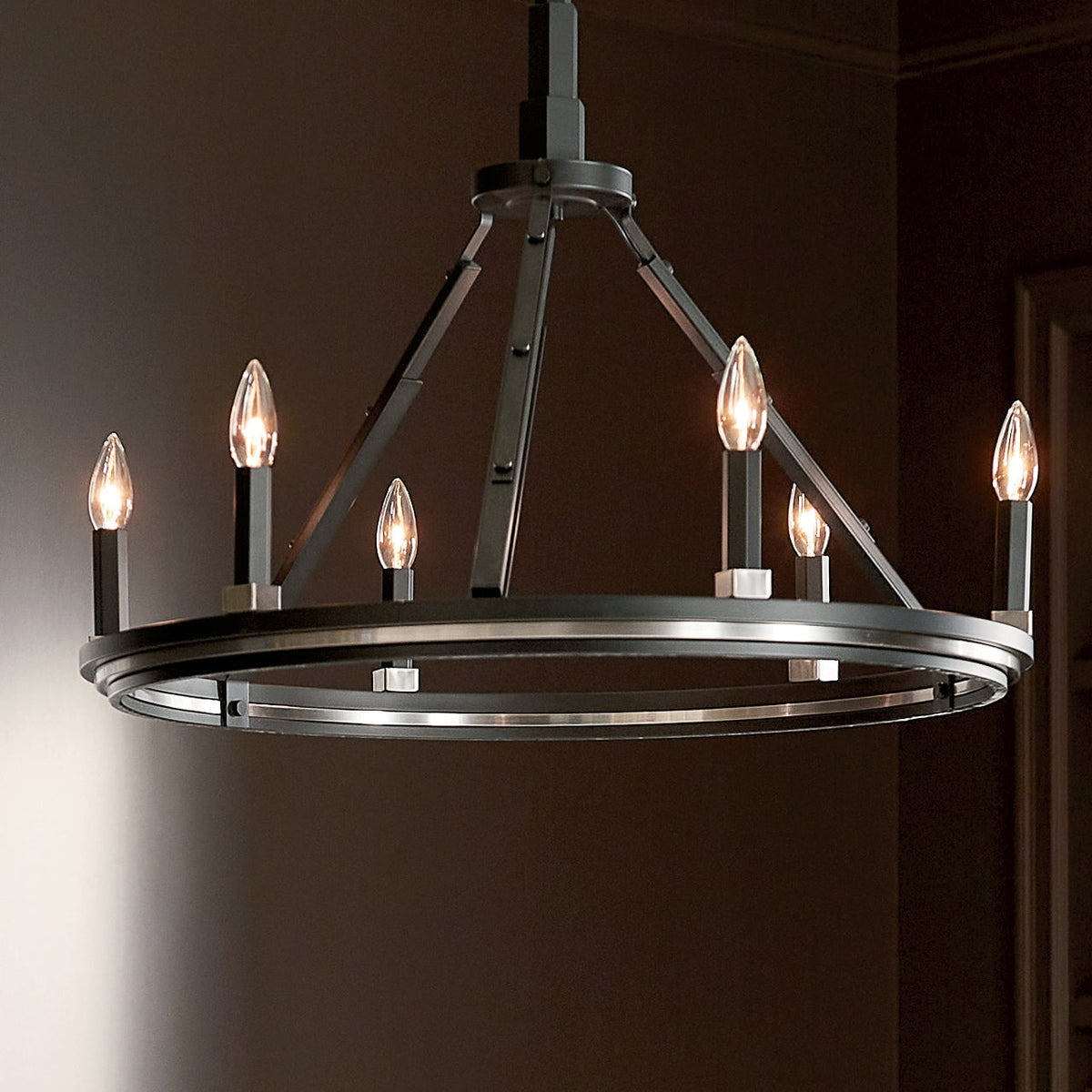Kichler Emmala 6-Light Black Vintage Chandelier