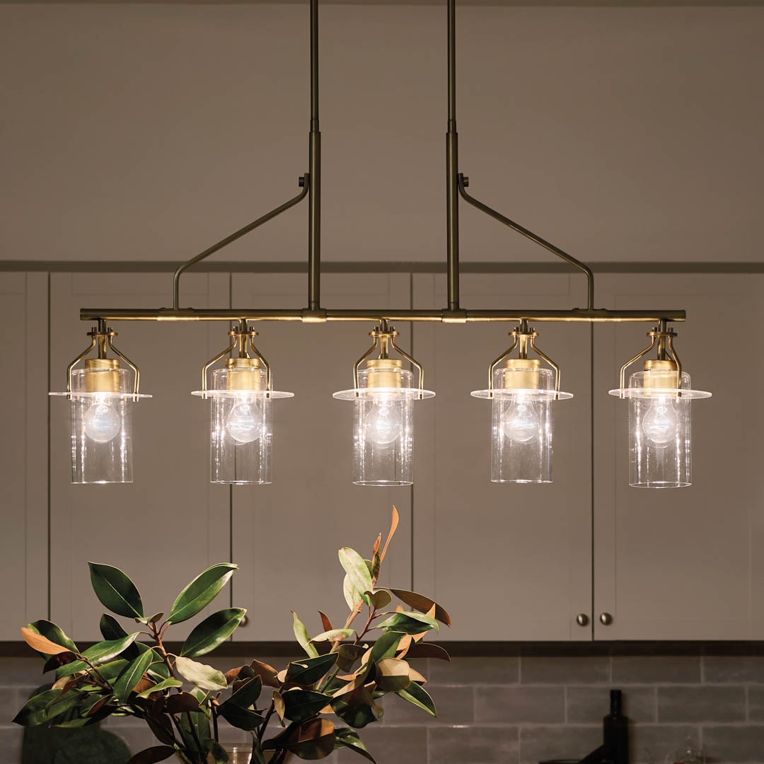Kichler Everett 5-Light Gold Industrial Chandelier