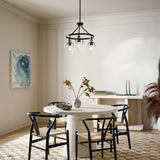Kichler Everett 3-Light Black Industrial Chandelier