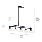 Kichler Eastmont 5-Light Black Vintage Chandelier