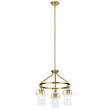 Kichler Everett 3-Light Gold Industrial Chandelier