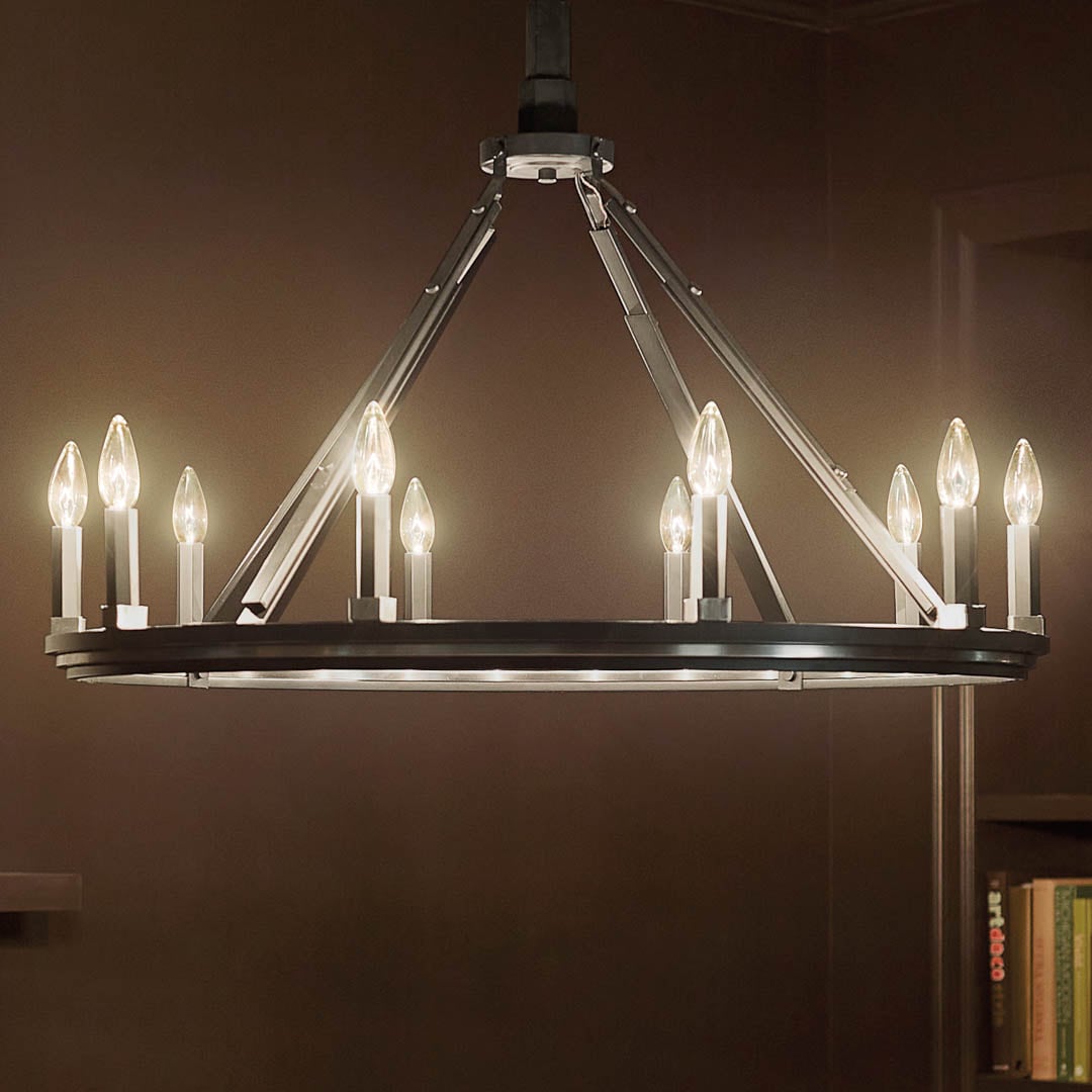 Kichler Emmala 10-Light Black Vintage Chandelier