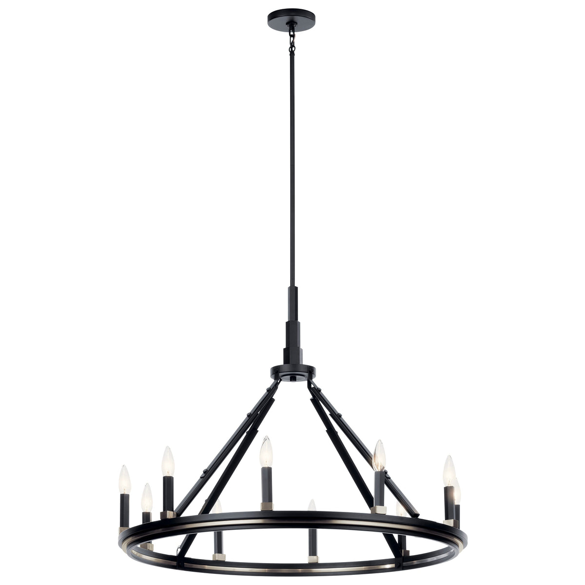 Kichler Emmala 10-Light Black Vintage Chandelier