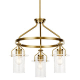 Kichler Everett 3-Light Gold Industrial Chandelier
