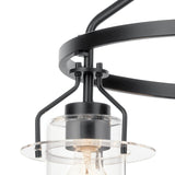 Kichler Everett 3-Light Black Industrial Chandelier