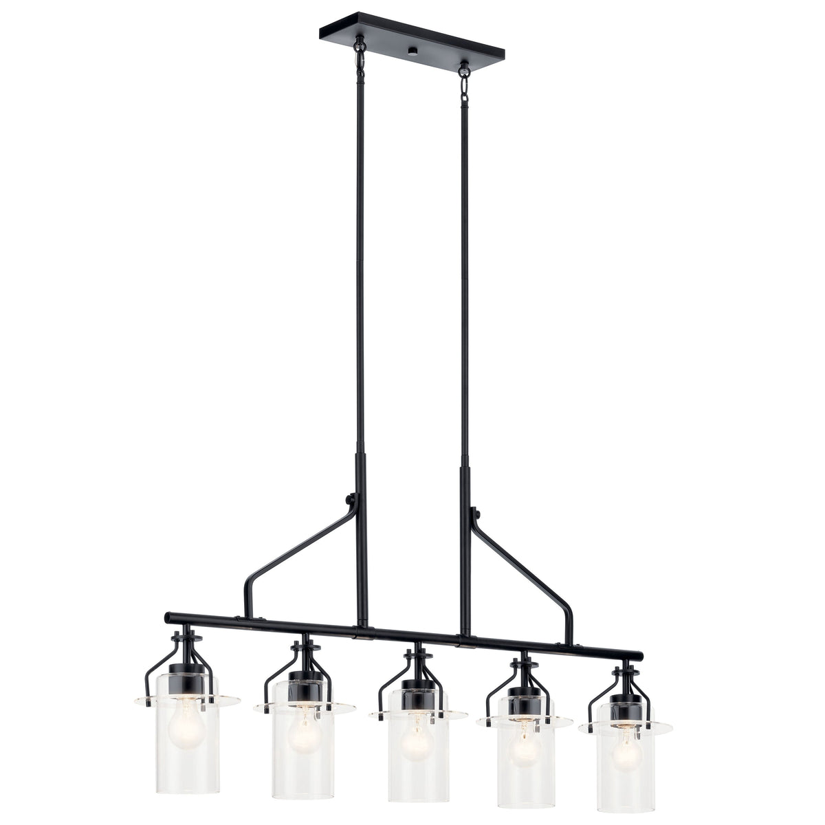 Kichler Everett 5-Light Black Industrial Chandelier