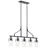Kichler Everett 5-Light Black Industrial Chandelier