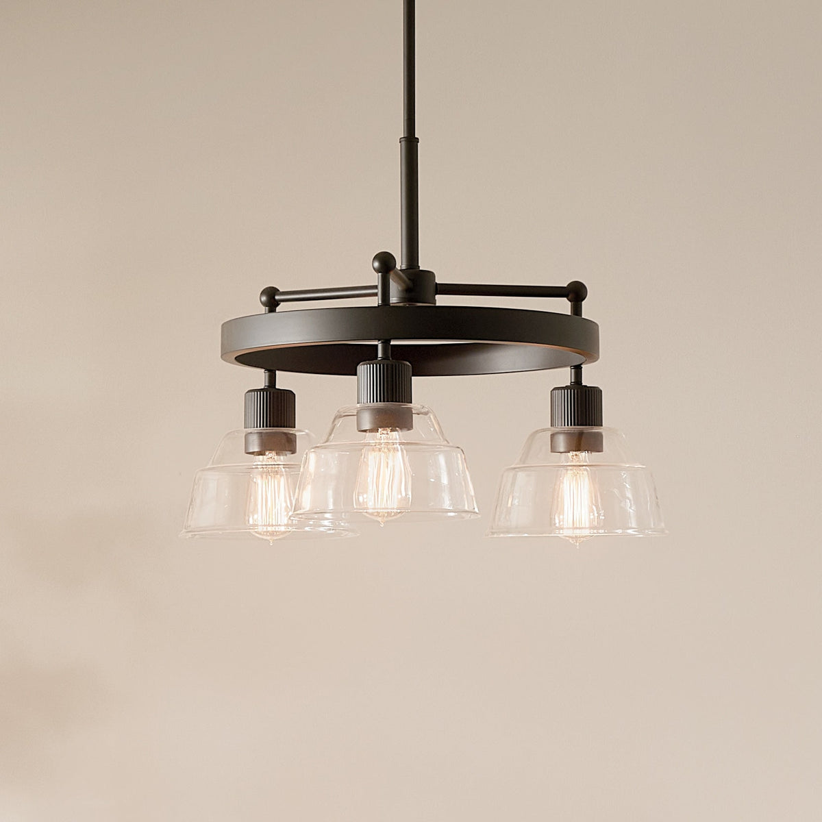 Kichler Eastmont 3-Light Black Vintage Chandelier