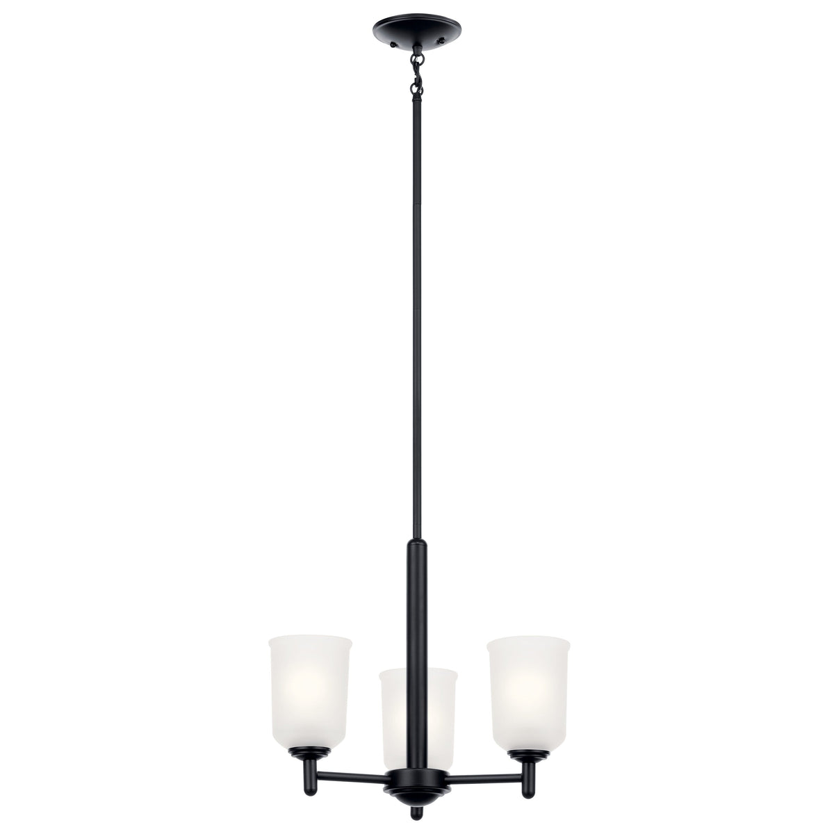 Kichler Shailene 3-Light Black Transitional Chandelier