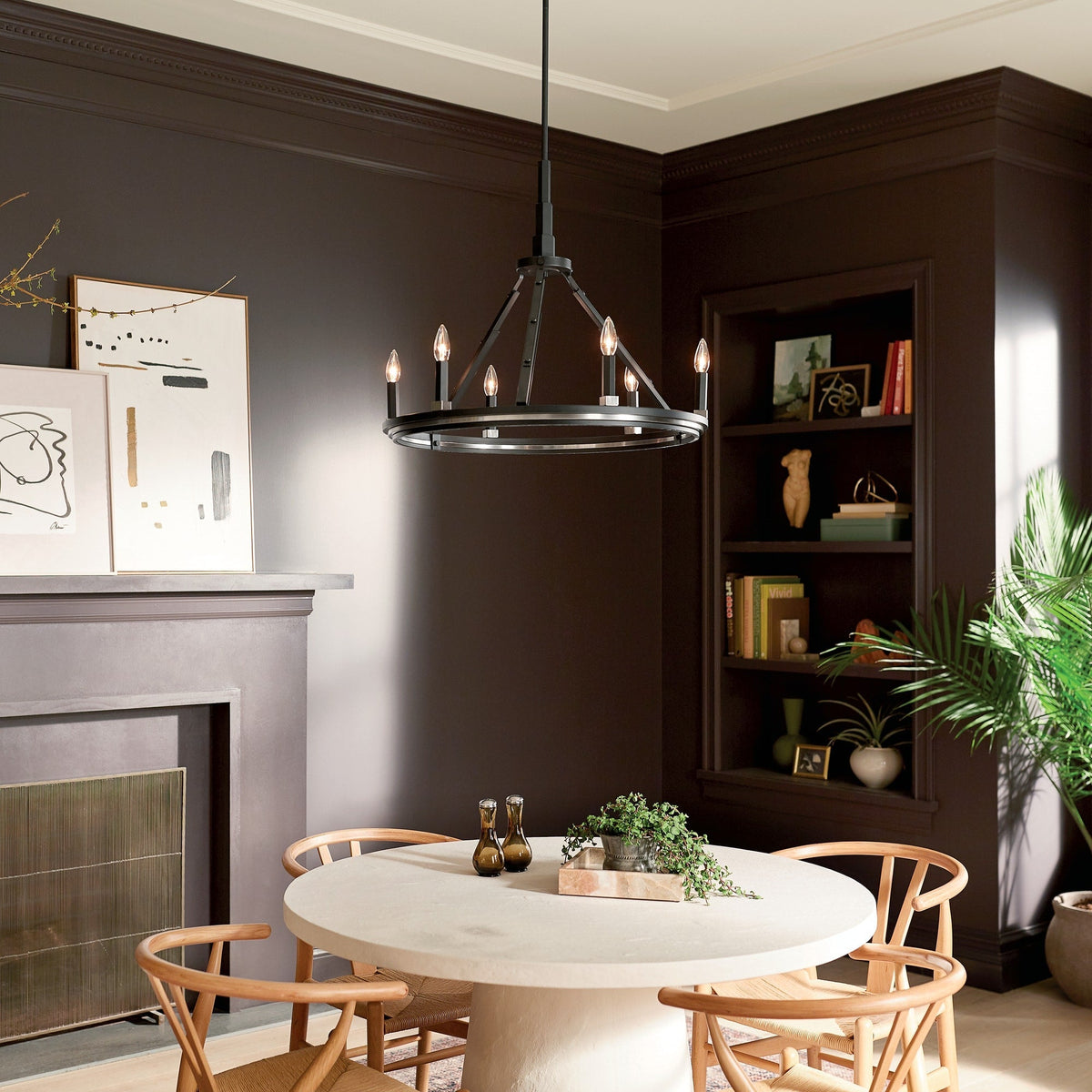 Kichler Emmala 6-Light Black Vintage Chandelier