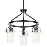 Kichler Everett 3-Light Black Industrial Chandelier