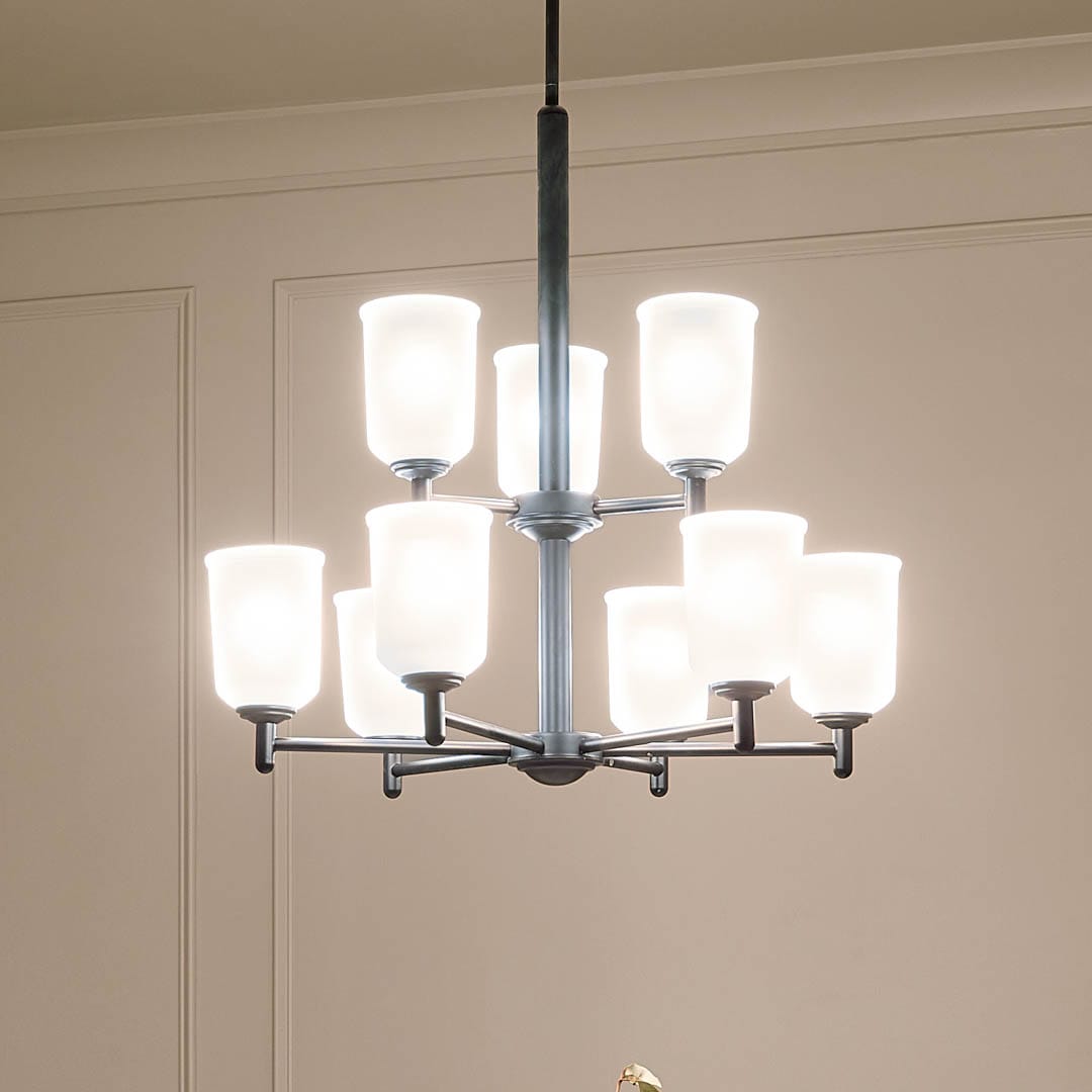 Kichler Shailene 9-Light Black Transitional Chandelier