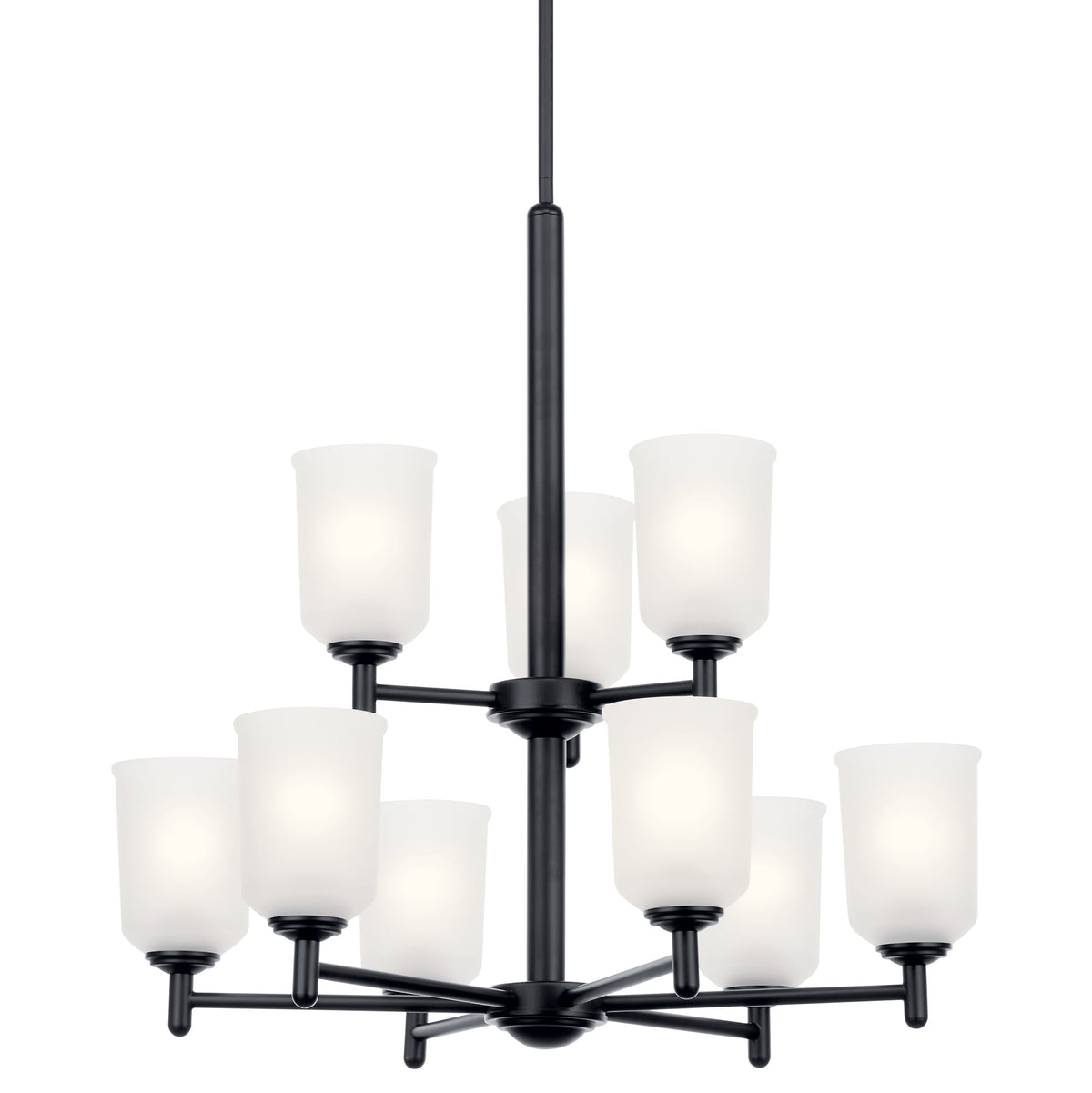 Kichler Shailene 9-Light Black Transitional Chandelier