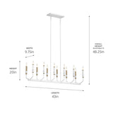 Kichler Armand 12-Light White Modern/Contemporary Chandelier