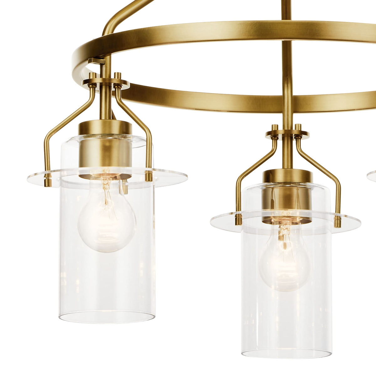 Kichler Everett 3-Light Gold Industrial Chandelier