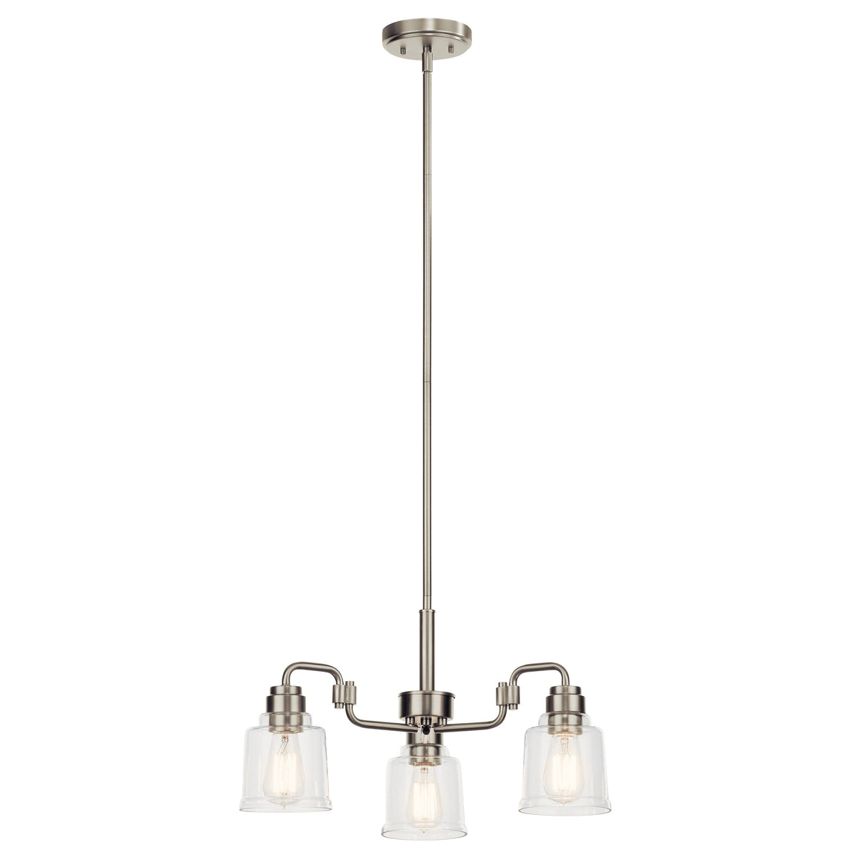 Kichler Aivian 3-Light Brushed Nickel Vintage Chandelier