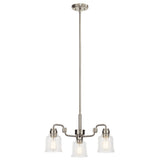 Kichler Aivian 3-Light Brushed Nickel Vintage Chandelier