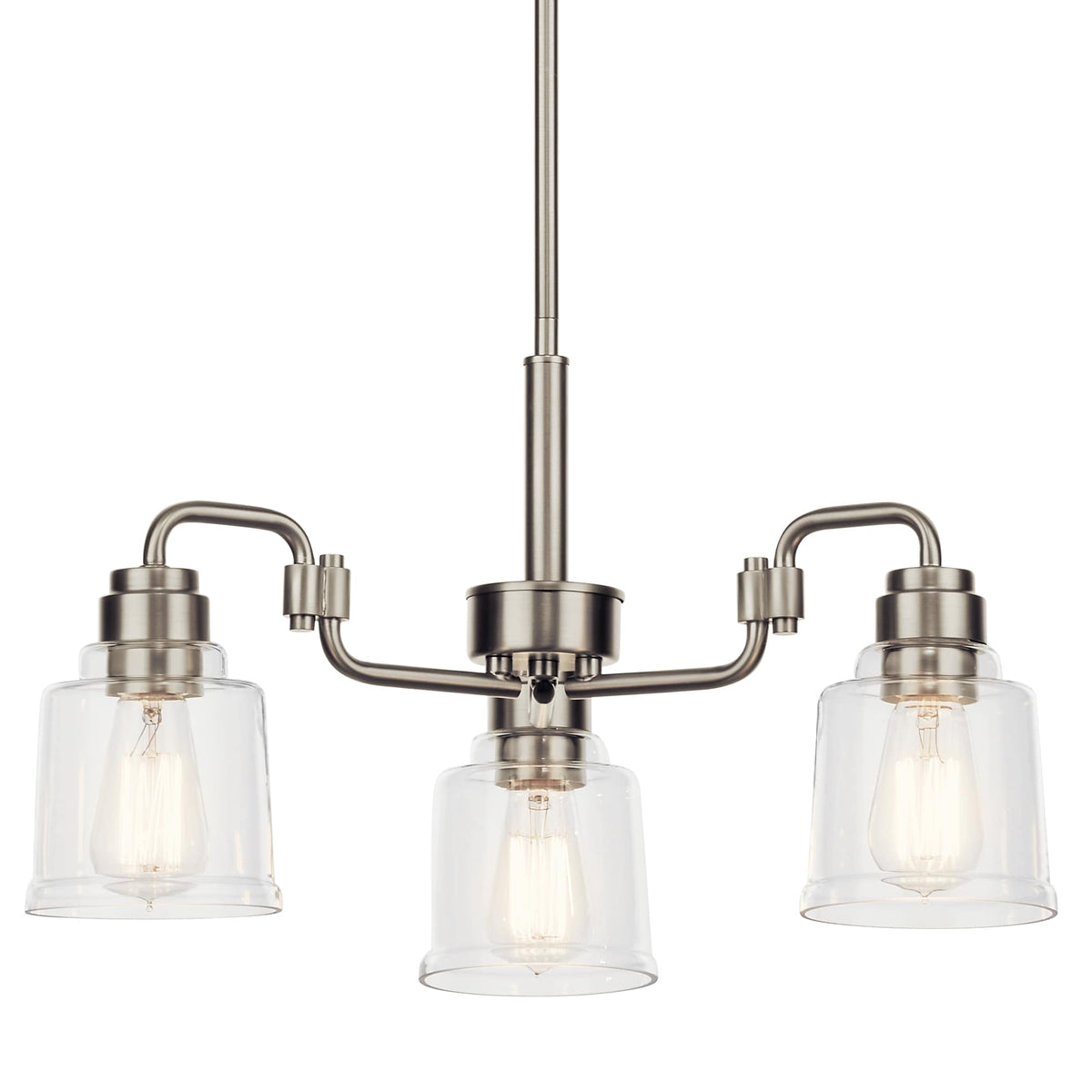 Kichler Aivian 3-Light Brushed Nickel Vintage Chandelier