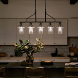 Kichler Everett 5-Light Black Industrial Chandelier