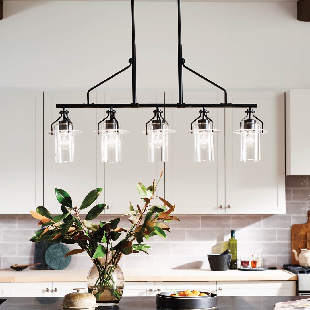 Kichler Everett 5-Light Black Industrial Chandelier