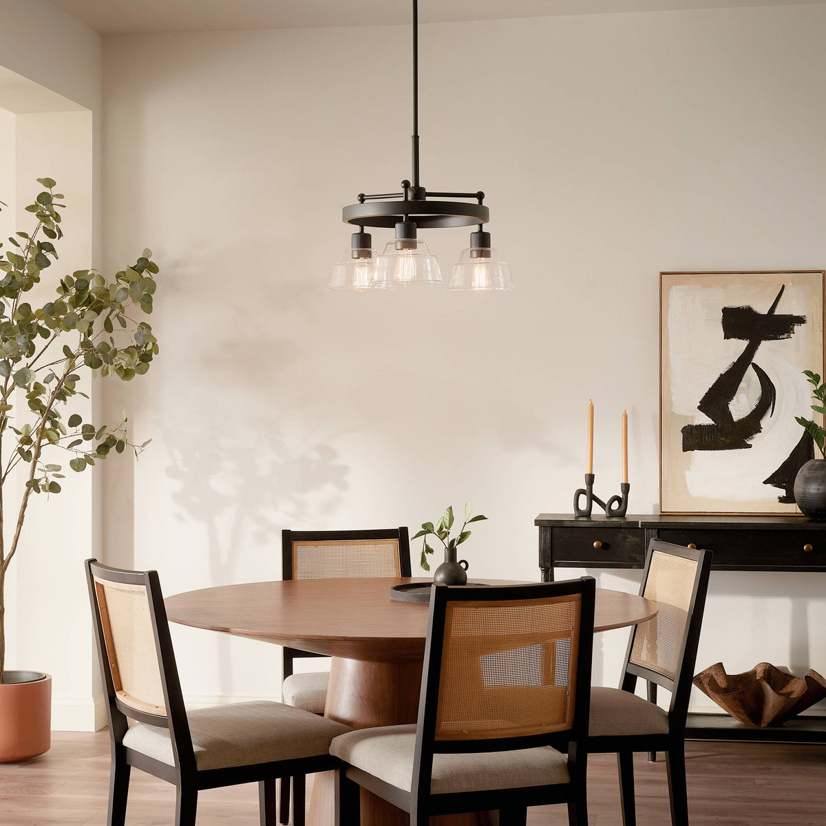 Kichler Eastmont 3-Light Black Vintage Chandelier