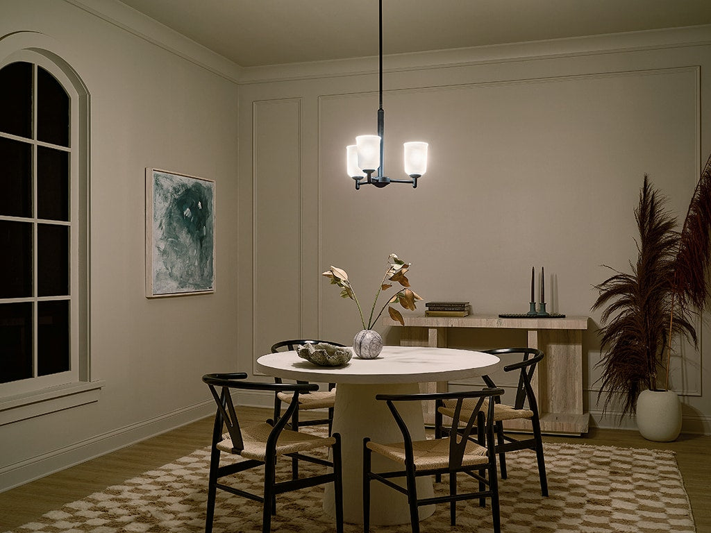 Kichler Shailene 3-Light Black Transitional Chandelier