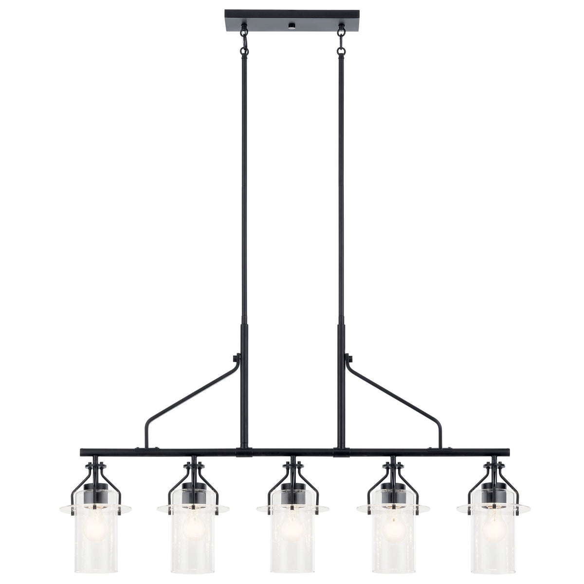 Kichler Everett 5-Light Black Industrial Chandelier