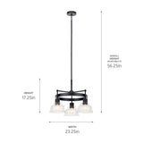 Kichler Eastmont 3-Light Black Vintage Chandelier