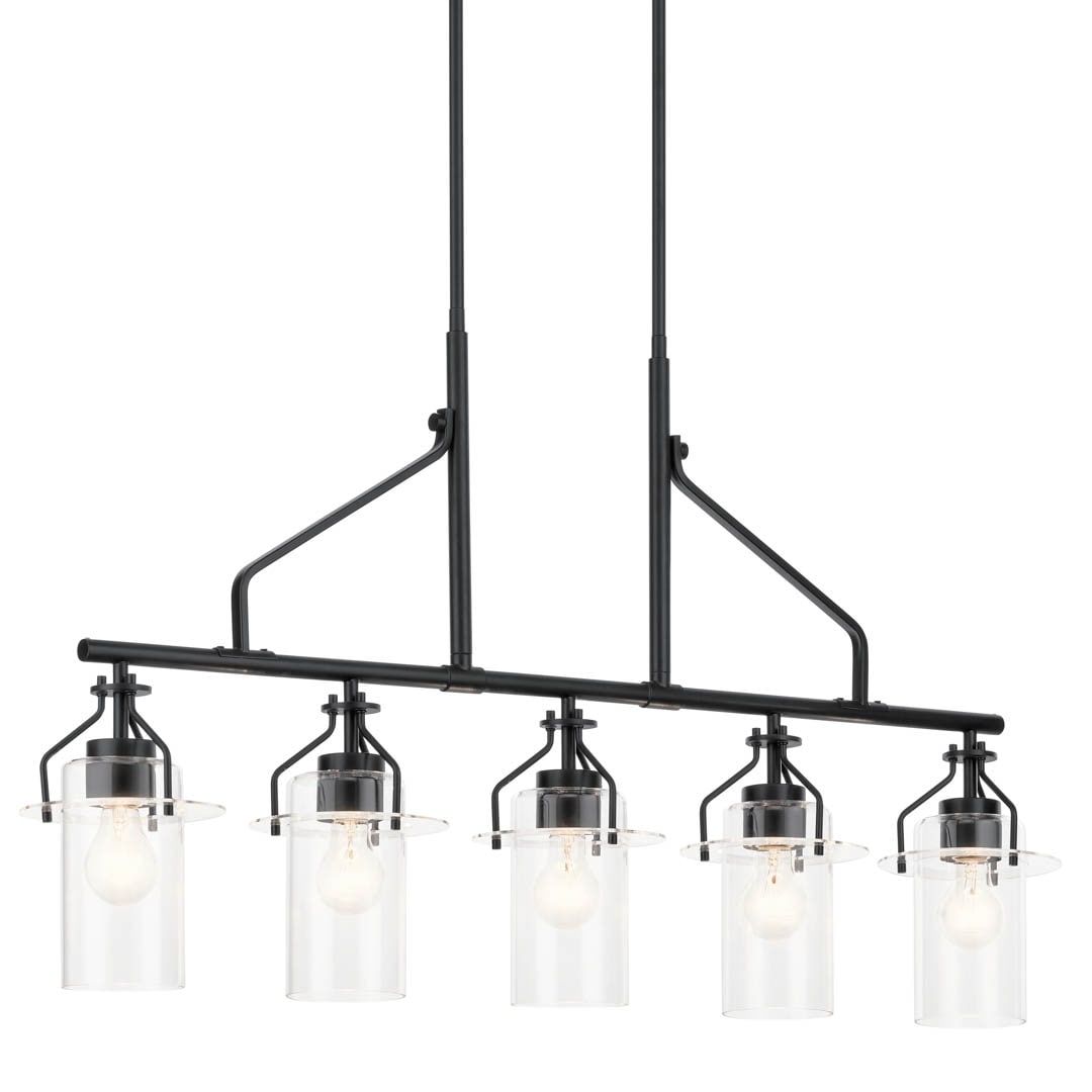 Kichler Everett 5-Light Black Industrial Chandelier